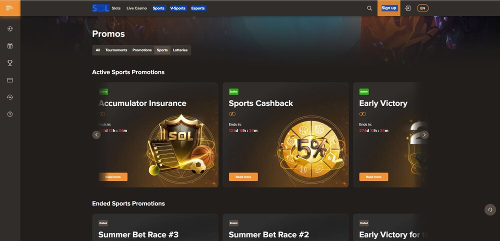 sol casino promoakce
