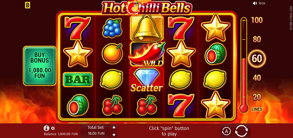 Hot Chilli Bells od BGaming