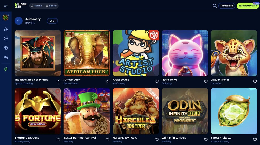 Billionairespin automaty
