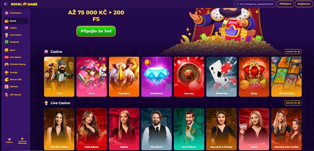 Royal Game aplikace náhled