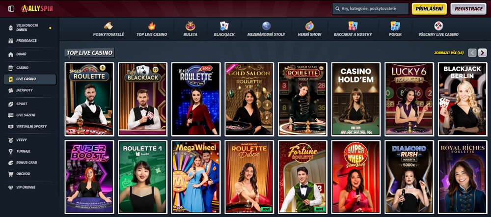 AllySpin live casino
