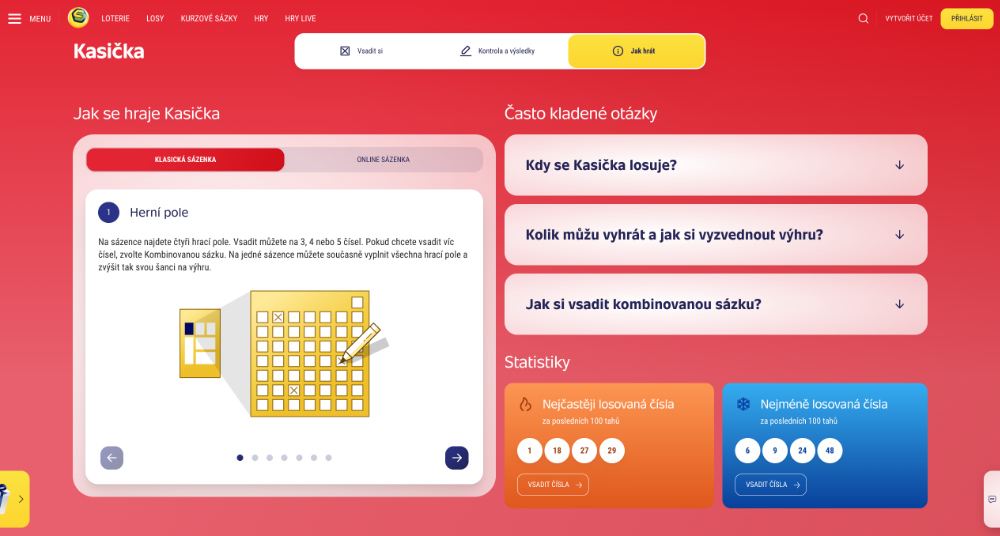 Loterie Kasička od Sazky