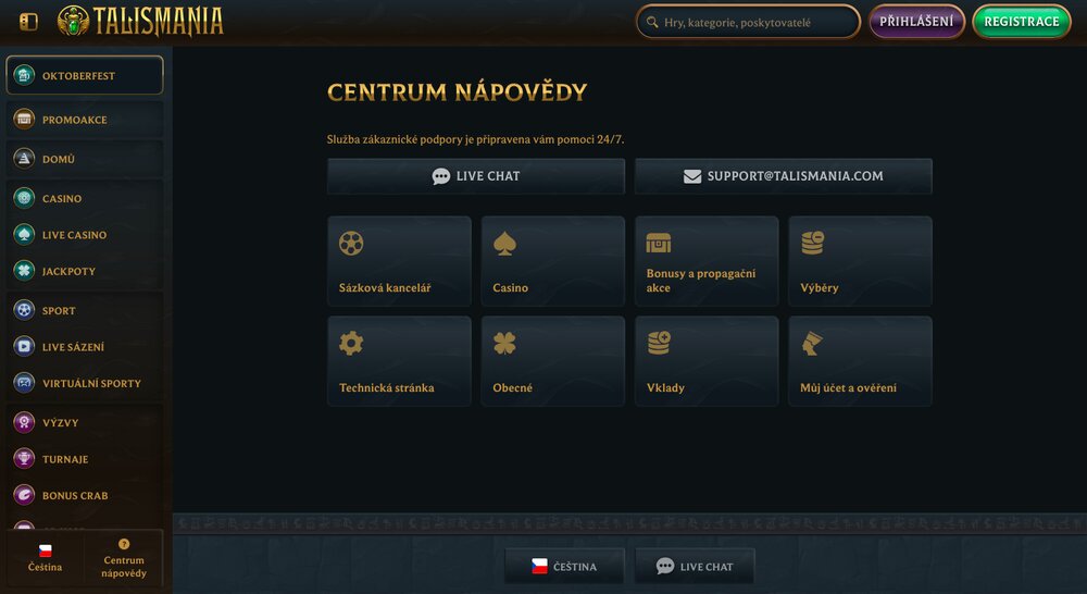 Talismania customer support