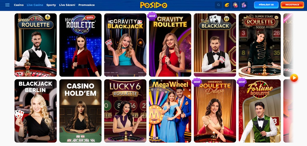 Posido live casino