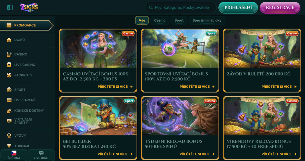 7Signs – nejlepší bonusy [podzim 2025] úvodní