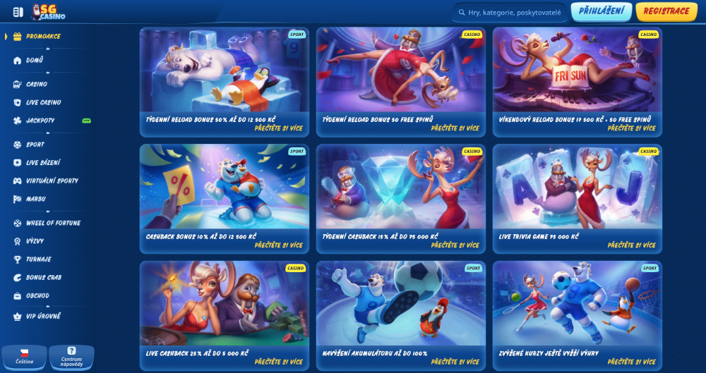SGcasino – nejlepší bonusy [podzim 2025] úvodní