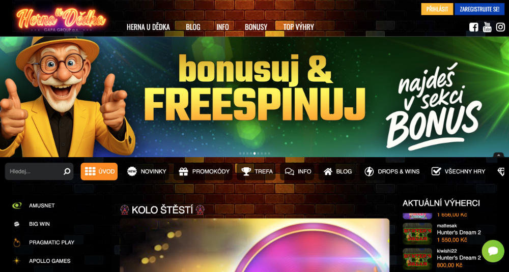 Herna u Dědka úvodní