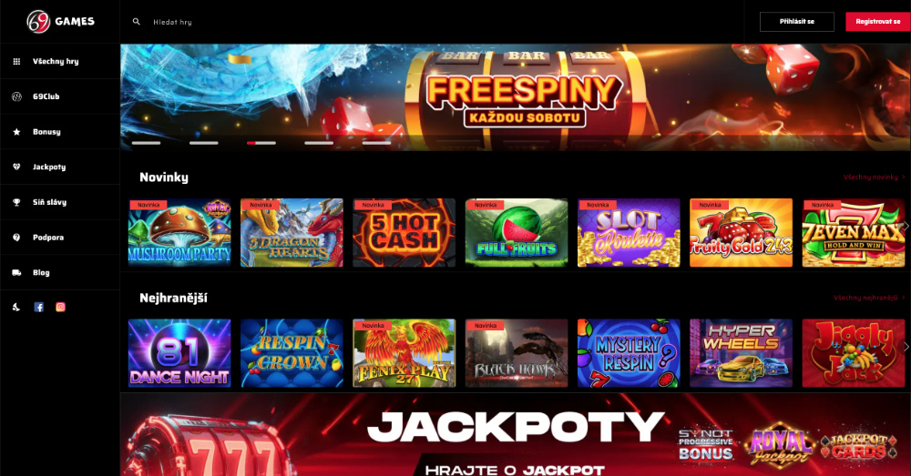 69Games casino úvodní