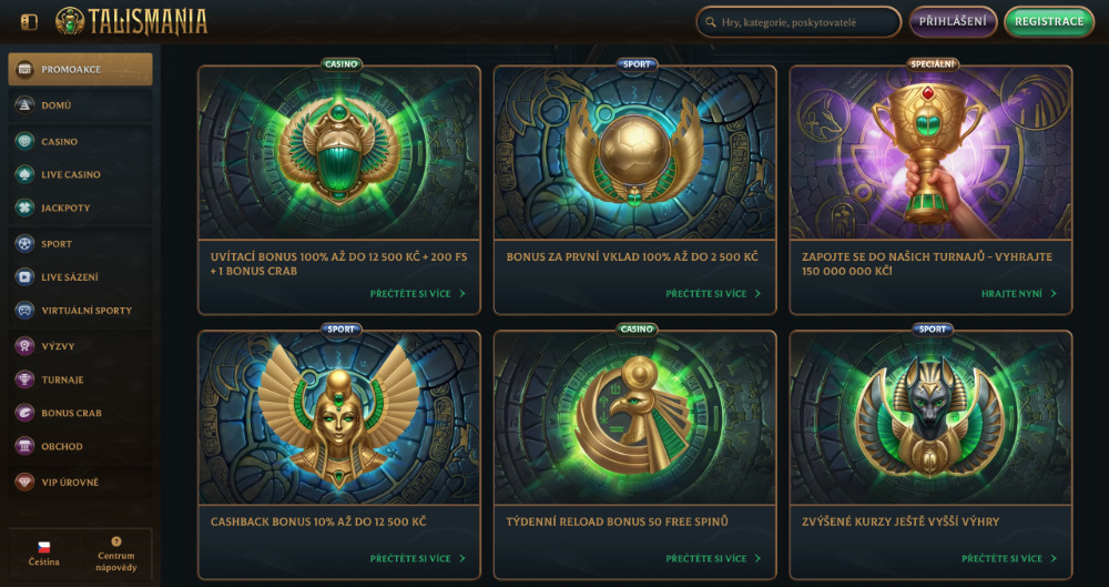 Talismania nejlepší podzimní bonusy