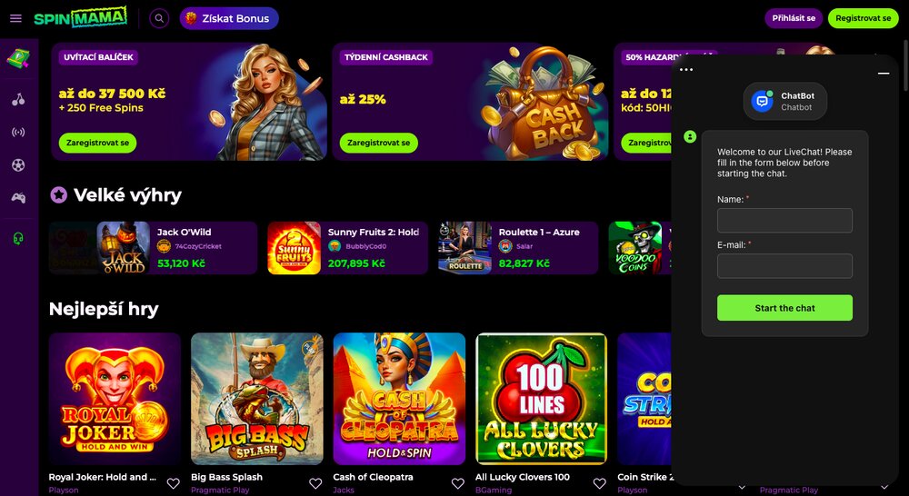 Spinmama customer support