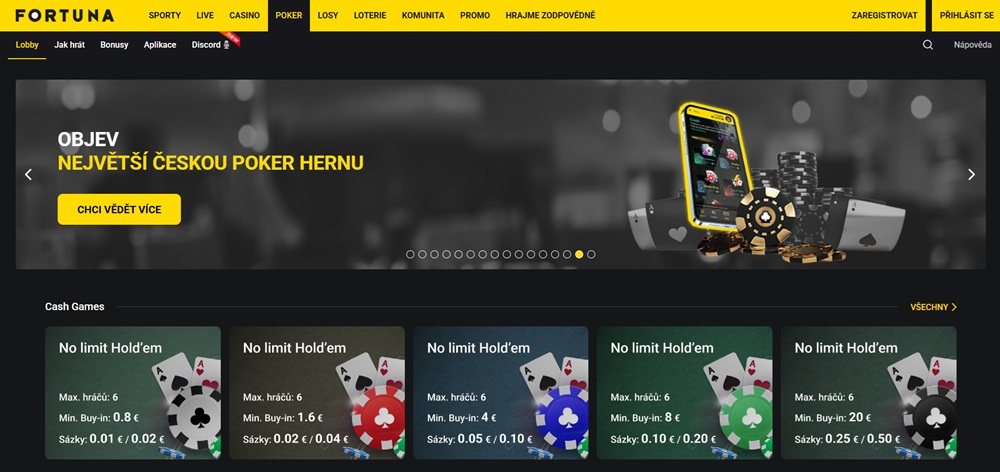 fortuna poker uvodni