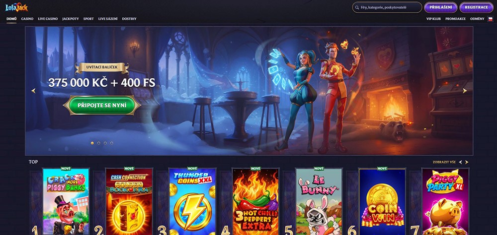 LolaJack casino úvod