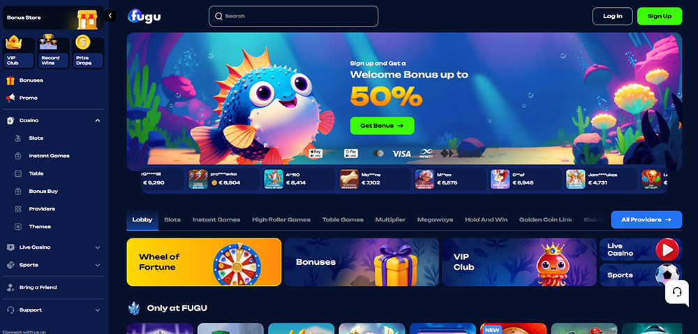 Fugu Casino úvod
