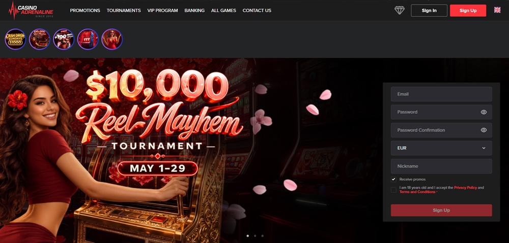 Casino Adrenaline úvodní