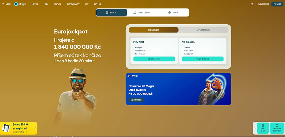 Nejčastěji losovaná čísla EUROJACKPOT