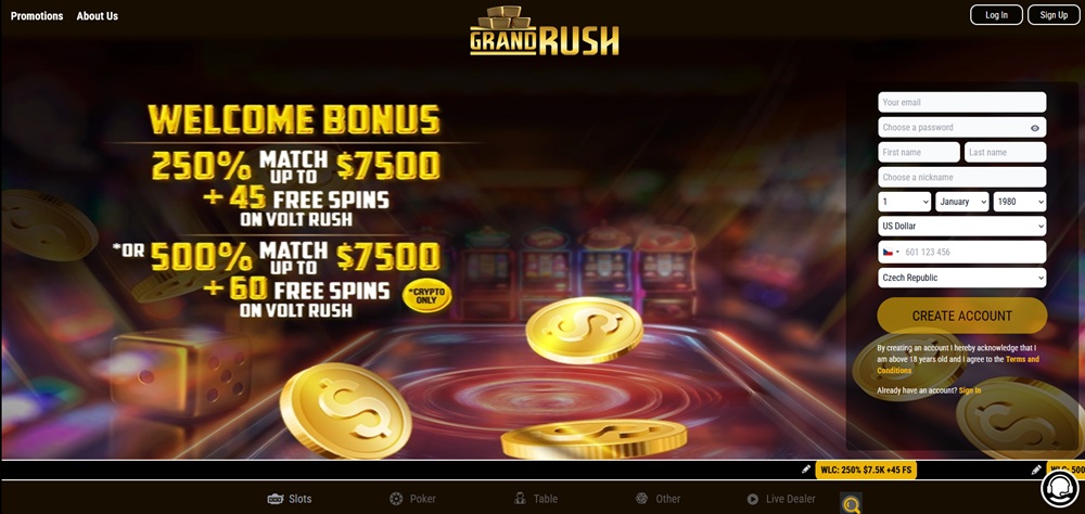 85218 bb grand rush casino uvod